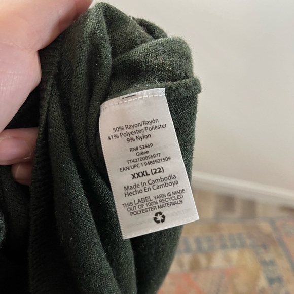 Time and tru hunter green knit tank top - Picture 5 of 6